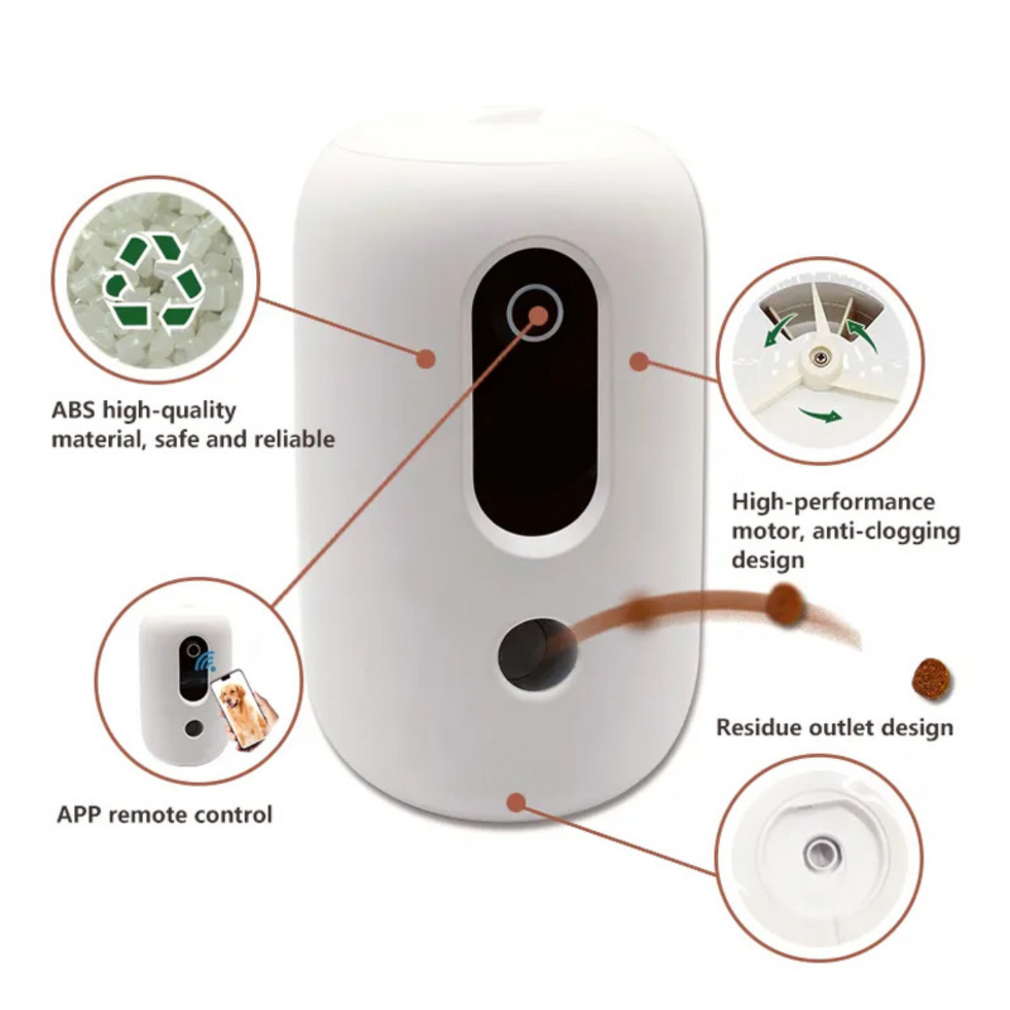 Catventure Intelligent Pet Automatic Quantitative Feeder